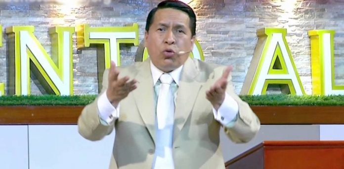 Líder evangélico Santana. Foto: Difusión.