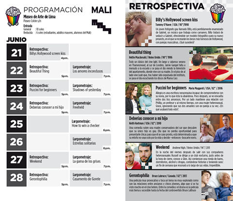 Cartelera del festival / Foto: facebook del festival