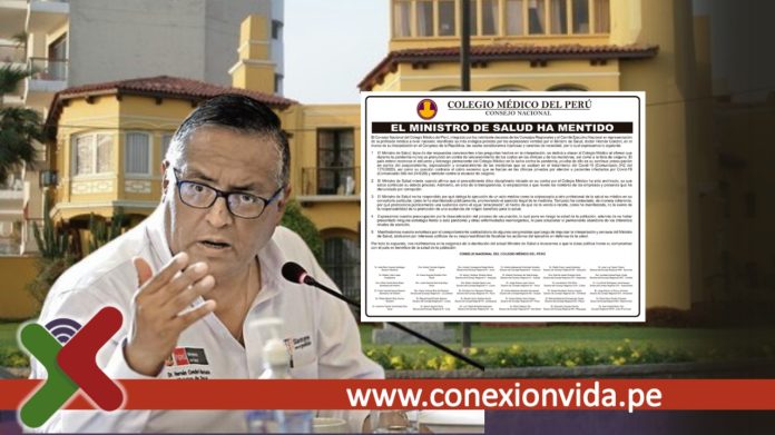 colegio médico pide destitución del ministro de salud