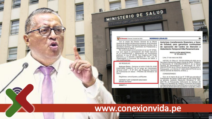 Hernán Condori designó a un condenado por el delito de colusión como funcionario del Minsa.