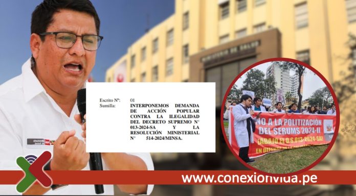 Colegio Médico presenta demanda contra Minsa por decreto que afectaría SERUMS y calidad de atención en salud